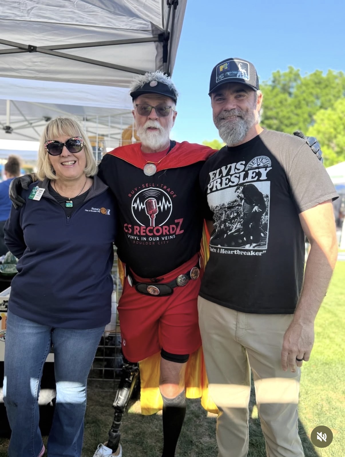 Chris behind the counter
